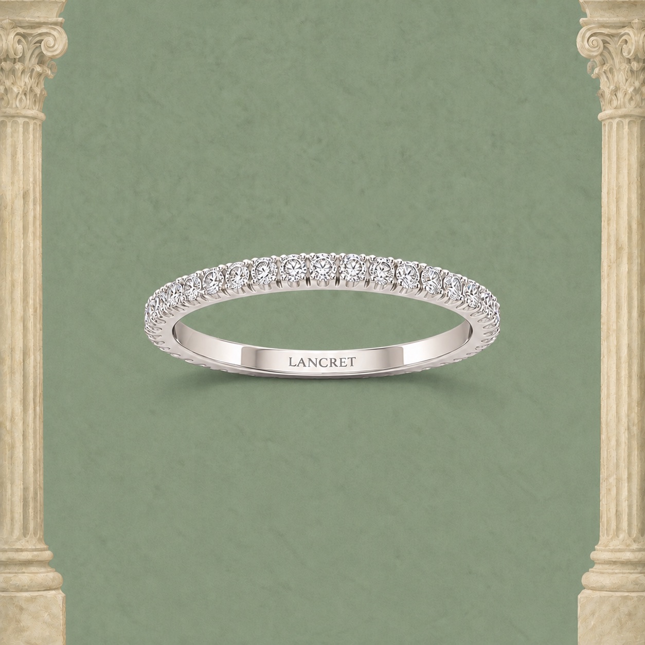 Fine Pavé Diamond Band — Jewellery detail