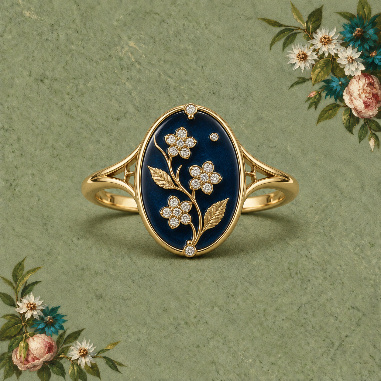 Midnight Garden Ring